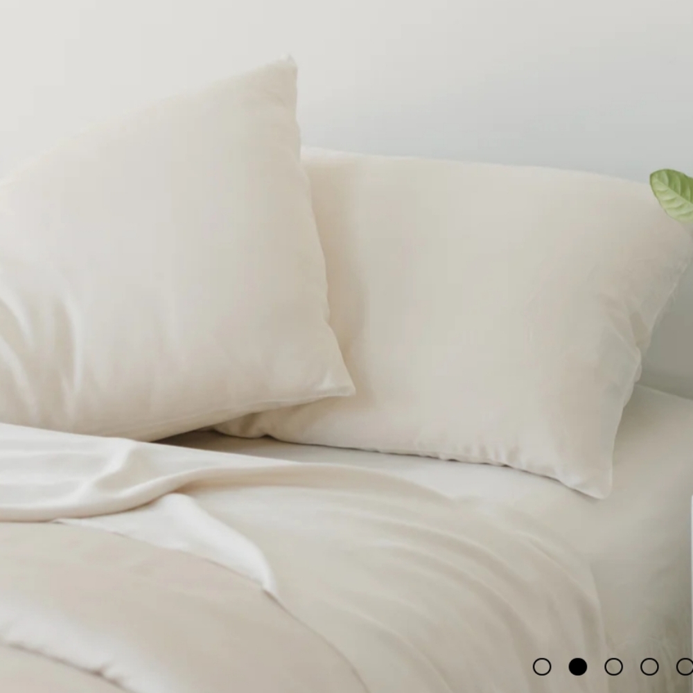 COZY EARTH Bamboo Sheet Set Made with Viscose from Bamboo. KING OAT COLOR